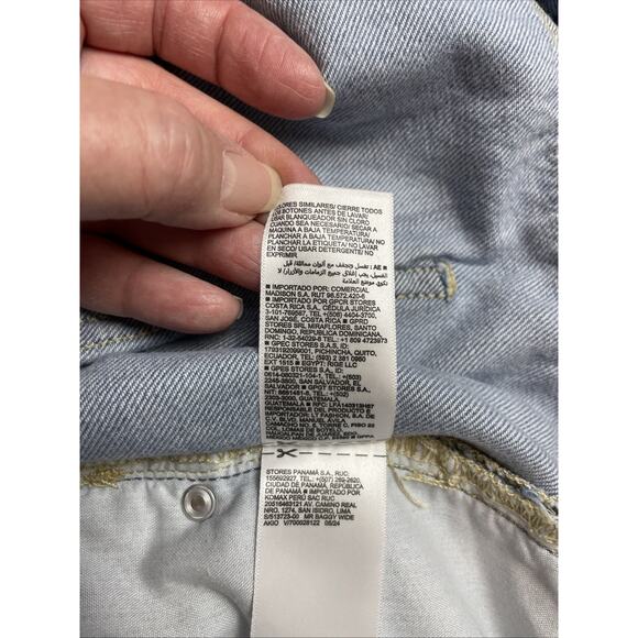 Old Navy Baggy Wide Leg Cargo Jeans Womens 16 Blue Mid Rise Skater Grunge - Picture 6 of 10